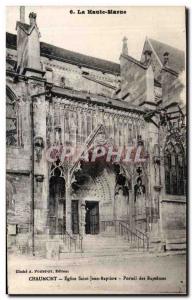 Postcard Old Chumont Eglise Saint Jean Baptiste Portal Baptisms