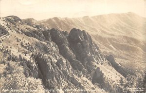 Scene from Creek of Sandia Mt. east of Albuquerque, real photo - Albuquerque,...