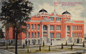 Medford High School Medford Oklahoma 1910 postcard