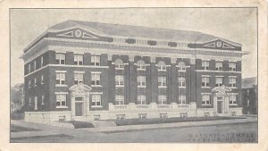 Masonic Temple Jackson, Michigan MI Postcard