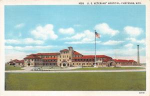 Cheyenne Wyoming~US Veterans Hospital~1940s Sanborn Postcard