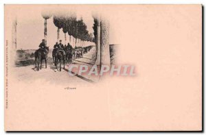 Old Postcard Militaria L & # 39etape
