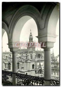 Postcard Modern Part of the cathedral Sevilla