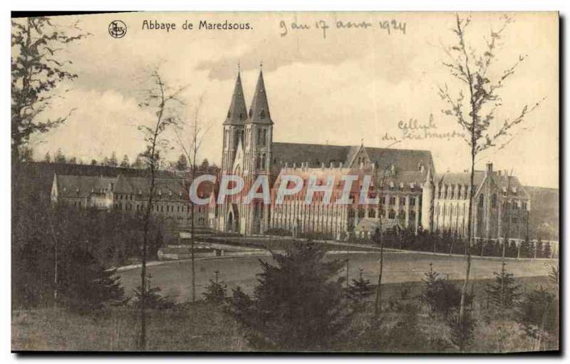 Old Postcard Maredsous Abbey