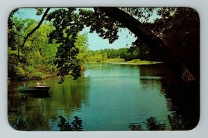 MI- Michigan, Water Winter Wonderland, Scenic View, Vintage Chrome Postcard 