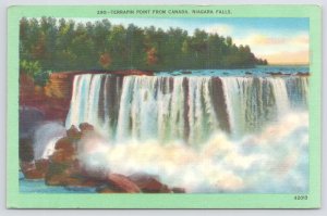 Niagara Falls Ontario Canada~Terrapin Point From Canada~Vintage Postcard