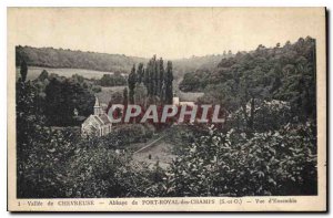 Postcard Old Chavreuse Vallee de Port Royal des Champs Abbey S and O Overview