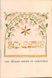 Small Booklet The Shakers Order of Christmas Unused 