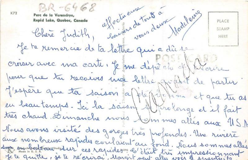 BR6468 Parc de la Verendrye Rapid Lake  quebec canada