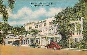 Linen Roadside Postcard Gray Moss Inn Clearwater FL Hotel Pinellas Co. Unposted