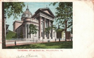 Vintage Postcard 1900's Cathedral 18th and Race Sts. Philadelphia Pennsylvania