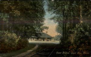 Onset Bay Cape Cod MA RR Train Station Depot c1910 Postcard