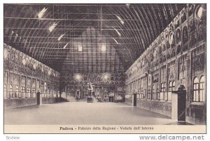 Interior, Palazzo Della Ragione, Veduta Dell'Interno, Padova (Veneto), Italy,...