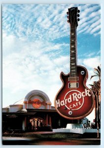 LAS VEGAS, Nevada NV ~ HARD ROCK CAFE Gibson Les Paul Guitar 4x6 Postcard