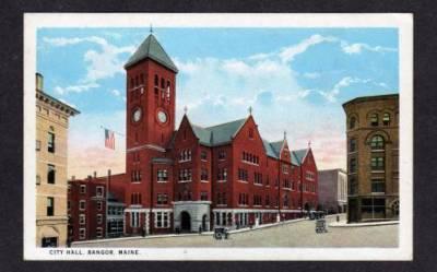 ME Old City Hall BANGOR MAINE POSTCARD Vintage PC