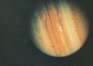 Planet Jupiter from Voyager 1 Spacecraft in 1979 Postcard