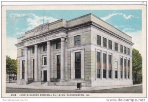 Illinois Bloomington John McBarnes Memorial Building 1924 Curteich