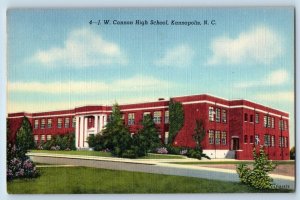 Kannapolis North Carolina NC Postcard Cannon High School c1949 Vintage Antique