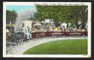 Miniature Railway for Kids Salem Willows Park MA Unused c1949