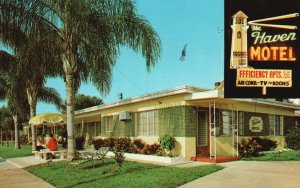 Vintage Postcard The Haven Motel Lakeview Avenue South St. Petersburg 5 Florida