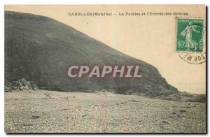 Old Postcard Carolles Manohe La Falaise and