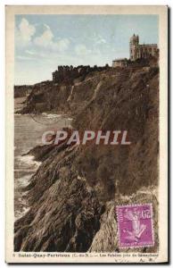 Postcard Old Saint Quay Portrieux The cliffs near the semaphore