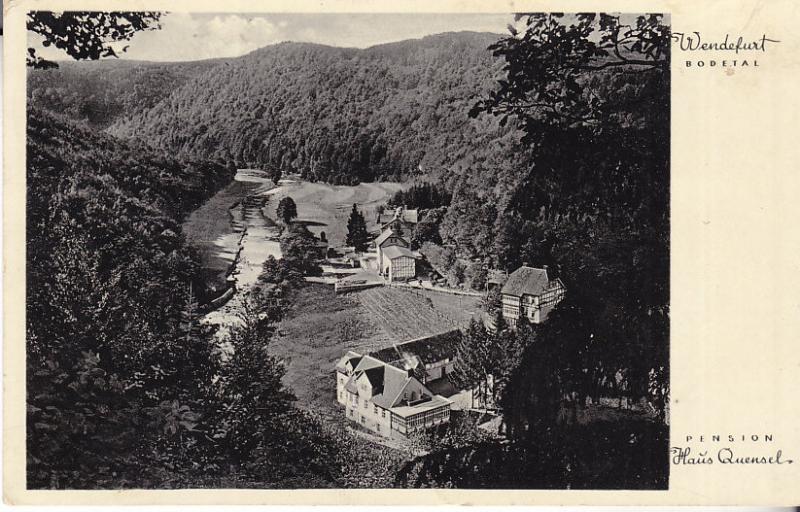 Wendefurt Bodetal - Pension Haus Quensel 1935