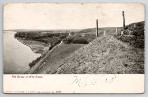 Sioux City Iowa The Grave Of War Eagle Early View Udb Postcard O24