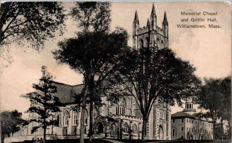 Williamstown, Massachusetts - The Memorial Chapel & Griffin Hall - c1908