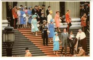 The Procession of Queen Elizabeth II Leaves St Paul's