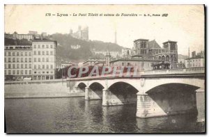 Postcard Old Bridge and Lyon Tilsit hill Fourviere