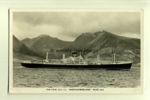 cb0202 - Federal Steam Nav Cargo Ship - Northumberland - postcard plain back