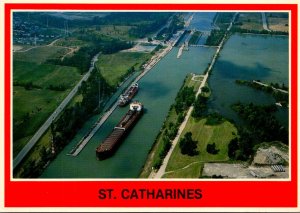 Canada Ontario St Catharines Showing Welland Canal Lock