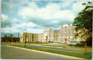 St. Mary's University - with old cars, Halifax Nova Scotia Canada postcard