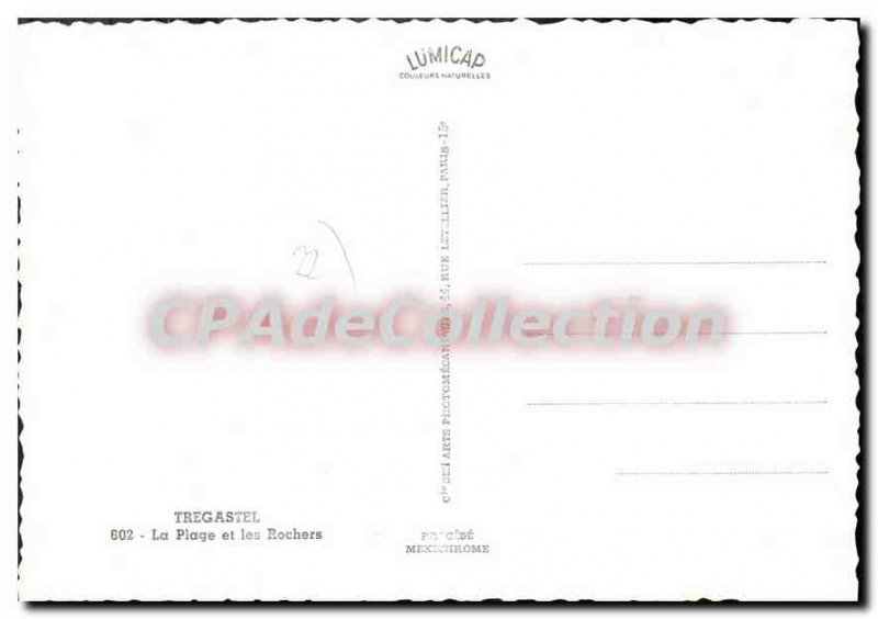 Postcard Modern TREGASTEL Beach