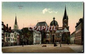 Old Postcard Aachen Dom