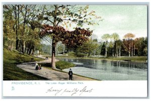 Providence Rhode Island Postcard The Lake-Roger Williams Park Scene c1905's Tuck