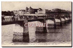 Old Postcard Royan The pier and the front of the Foncillon