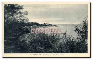 Old Postcard La Bernerie The Beach view Merudieres