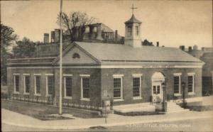 Shelton CT US Post Office Old Postcard