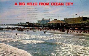 NJ - Ocean City. Beach and Boardwalk