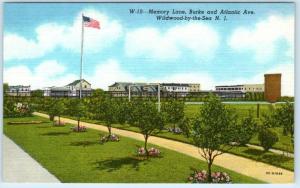 WILDWOOD By The Sea, New Jersey NJ   MEMORY LANE, Burke & Atlantic Ave  Postcard