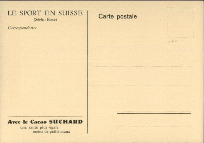 Suisse Swiss Boxing Caricatures Boxers Chocolats Suchard Set 6 Postcards gfz