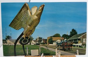 Eagle Figurehead Horst Vessel Mystic Connecticut Vintage Postcard