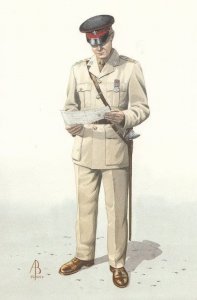 Hong Kong Captain Royal Military Regiment Of Wales Uniform Postcard