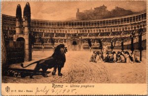 Italy Roma Rome The Coliseum Ultima Preghiera 1908