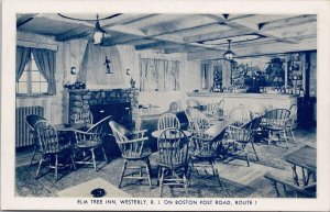 Elm Tree Inn Westerly RI Rhode Island The Colonial Room Vintage Postcard H50