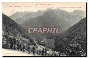 Old Postcard the Pyrenees Luchon the Valley Pike