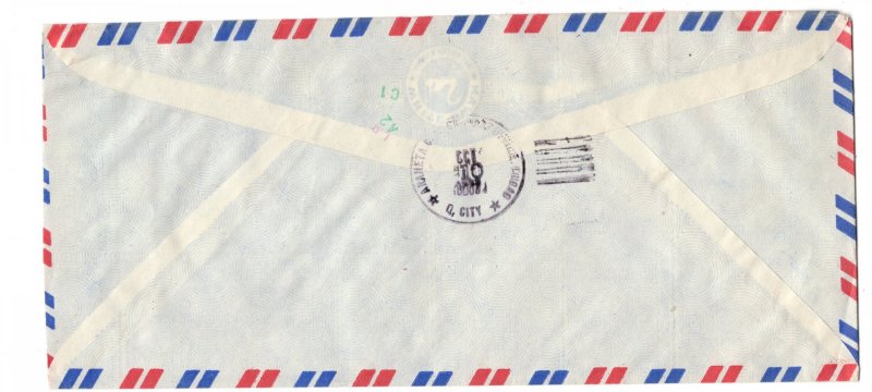 Air Mail Postal Cover, Philippines to United States 1977