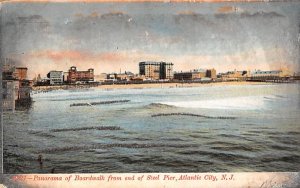 Panorama of Boardwalk from end of Steel Pier Atlantic City, New Jersey  